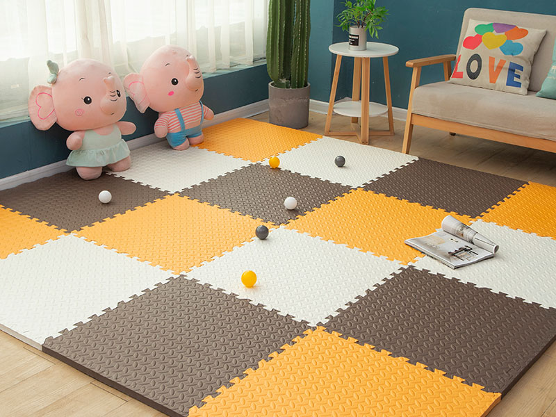 大树叶纹裁剪地垫